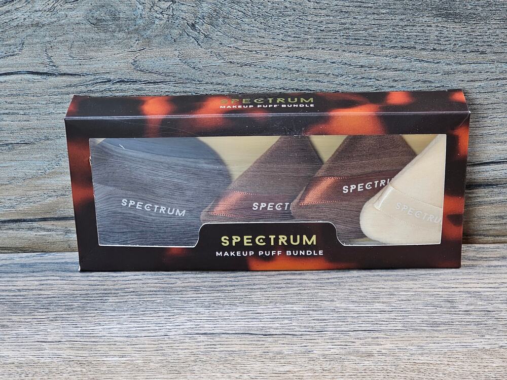 Spectrum Makeup Puff Bundle Neutral 4 Piece Set New in Box